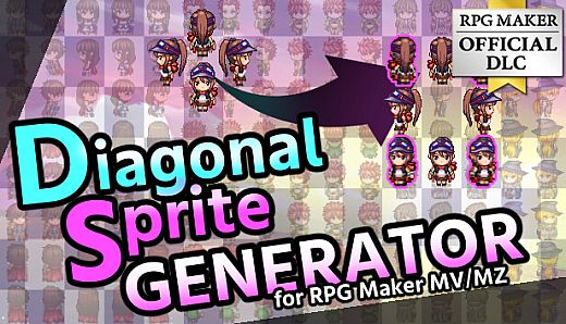RPG Maker MZ - Diagonal Sprite Generator