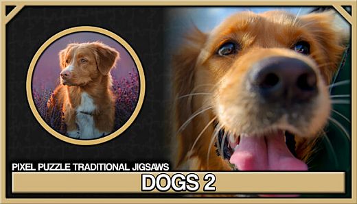 Pixel Puzzles Traditional Jigsaws Pack: Dogs