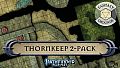 Fantasy Grounds - Pathfinder RPG - Pathfinder Flip-Mat - Thornkeep Dungeon 2-pack