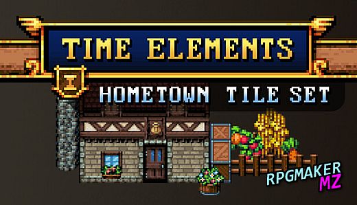 RPG Maker MZ - Time Elements - Hometown Tileset