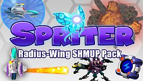 Spriter: Radius-Wing SHMUP Animated Art Pack