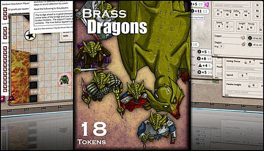 Fantasy Grounds - Brass Dragons (Token Pack)