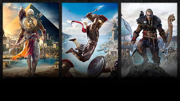 Assassin's Creed Bundle: Assassin's Creed Valhalla, Assassin's Creed Odyssey, and Assassin's Creed Origins