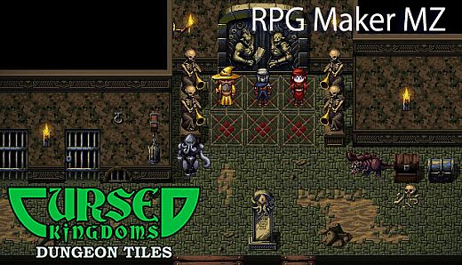 RPG Maker MZ - Cursed Kingdoms Dungeon Tiles