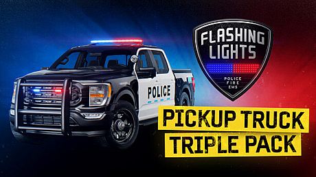 Flashing Lights: Pickup Truck Triple Pack (Police, Fire, EMS) DLC