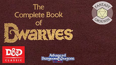 Fantasy Grounds - D&D Classics:PHBR6 The Complete Book of Dwarves (2E) DLC