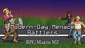 RPG Maker MZ - Modern Day Menace Battlers
