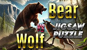 Bear vs. Wolf Jigsaw Puzzle