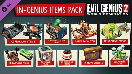 Evil Genius 2: In-Genius Items Pack DLC