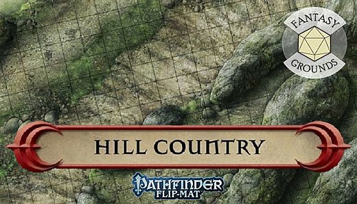 Fantasy Grounds - Pathfinder RPG - Pathfinder Flip-Mat - Classic Hill Country