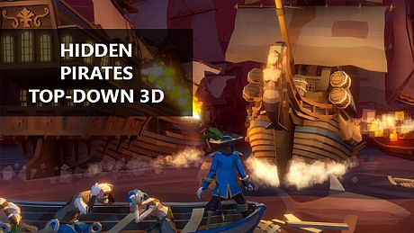 Hidden Pirates Top-Down 3D Game