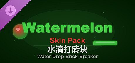 Water Drop Brick Breaker - Watermelon Skin Pack