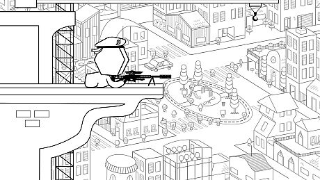 Geometric Sniper Game