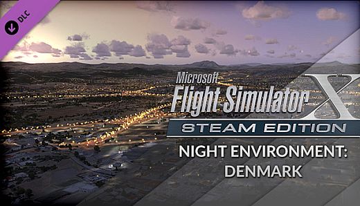 FSX Steam Edition: Night Environment Denmark Add-On