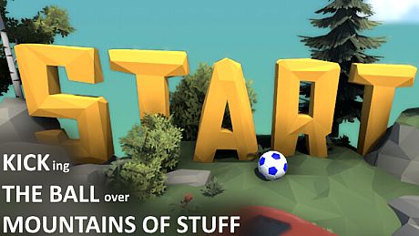 Kicking The Ball Over Mountains Of Stuff Game