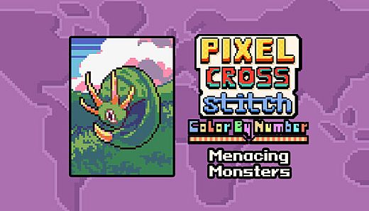 Pixel Cross Stitch - Menacing Monsters Pack