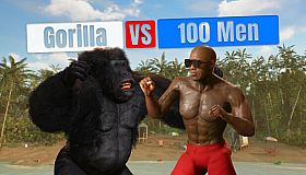 Gorilla Vs 100 Men
