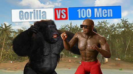 Gorilla Vs 100 Men Game