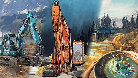 Gold Mining Simulator + Gems & Glory DLC + Mini Mining Machines DLC Bundle