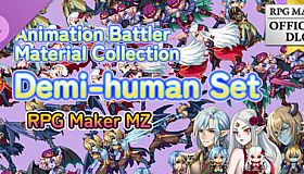 RPG Maker MZ - Animation Battler Material Collection Demi-human Set