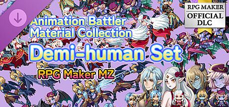 RPG Maker MZ - Animation Battler Material Collection Demi-human Set
