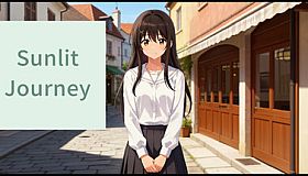 Sunlit Journey: The Town