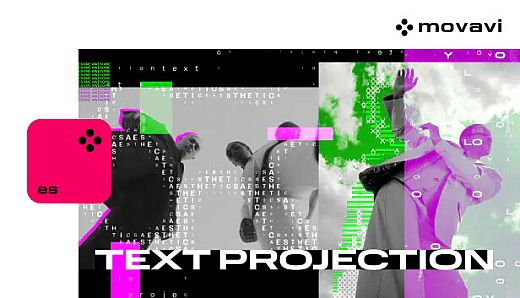 Movavi Video Editor 2024 - Text Projection Overlay Pack