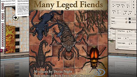Fantasy Grounds - Many-Legged Fiends (Token Pack) DLC