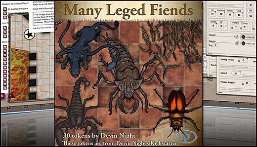 Fantasy Grounds - Many-Legged Fiends (Token Pack)