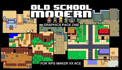 RPG Maker VX Ace - Old School Modern Resource Pack