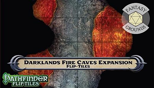 Fantasy Grounds - Pathfinder RPG - Flip-Tiles - Darklands Fire Caves Expansion