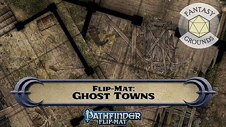 Fantasy Grounds - Pathfinder RPG - Pathfinder Flip-Mat: Ghost Towns DLC
