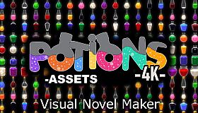 Visual Novel Maker - Potions Asset Pack 4K
