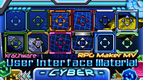 RPG Maker MV - Krachware User Interface Material CYBER DLC