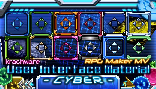 RPG Maker MV - Krachware User Interface Material CYBER