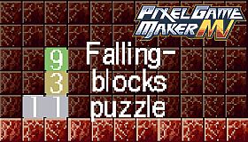 Pixel Game Maker MV - Falling Blocks Puzzle Sample