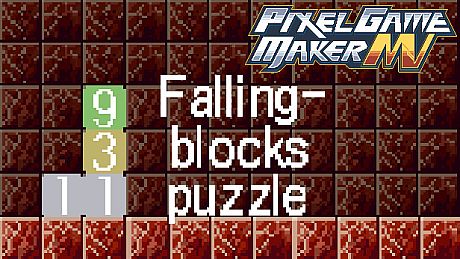 Pixel Game Maker MV - Falling Blocks Puzzle Sample DLC