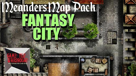 Fantasy Grounds - Meanders Map Pack: Fantasy City Spring Season (Map Pack) DLC