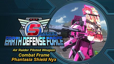 EARTH DEFENSE FORCE 5 - Air Raider Piloted Weapon: Combat Frame Phantasia Shield Nyx DLC