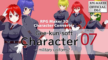 RPG Maker 3D Character Converter - Gee-kun-soft character 07 military uniform 2 DLC