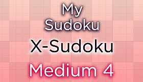 My Sudoku - X-Sudoku Medium 4