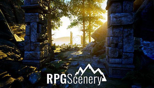 RPGScenery - Stairway in a Gorge Scene