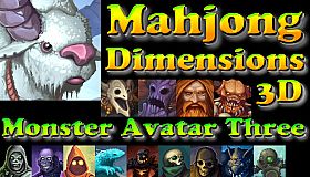 Mahjong Dimensions 3D - Monster Avatar Three