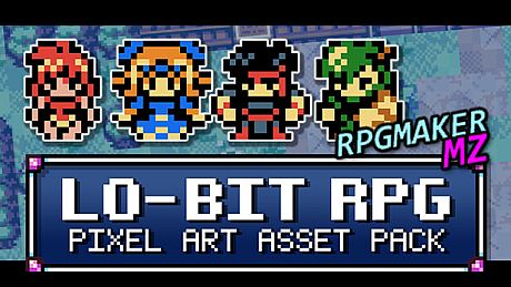 RPG Maker MZ - Lo-Bit RPG Pixel Art Asset Pack DLC