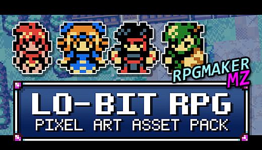 RPG Maker MZ - Lo-Bit RPG Pixel Art Asset Pack