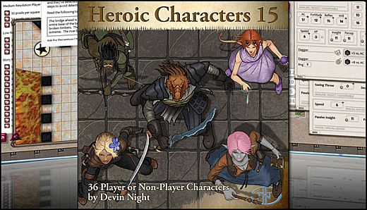 Fantasy Grounds - Heroic Characters 15 (Token Pack)