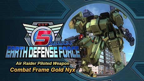 EARTH DEFENSE FORCE 5 - Air Raider Piloted Weapon: Combat Frame Gold Nyx DLC