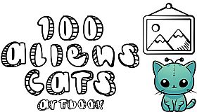 100 Aliens Cats - Artbook