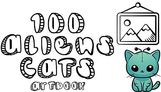 100 Aliens Cats - Artbook