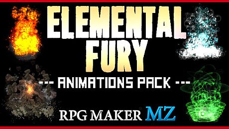 RPG Maker MZ - Elemental Fury Animations Pack DLC